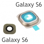 CRISTAL LENTE CUBIERTA CAMARA PARA SAMSUNG GALAXY S6 /G920F/G9200/G920A/G920T DORADO
